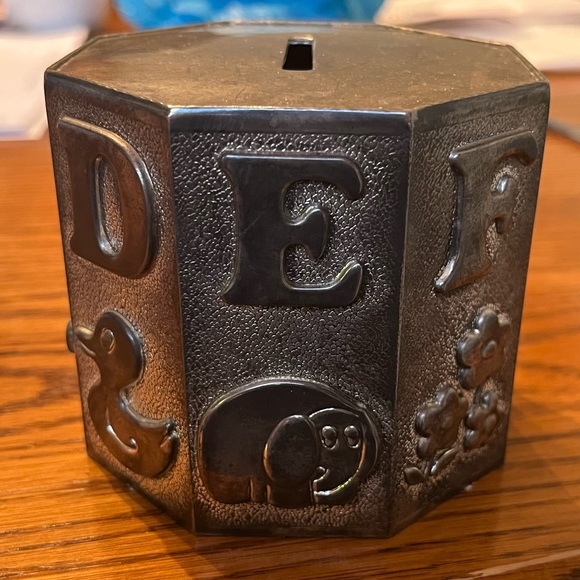 Octagonal silver-plated ABC Bank - Picture 2 of 6